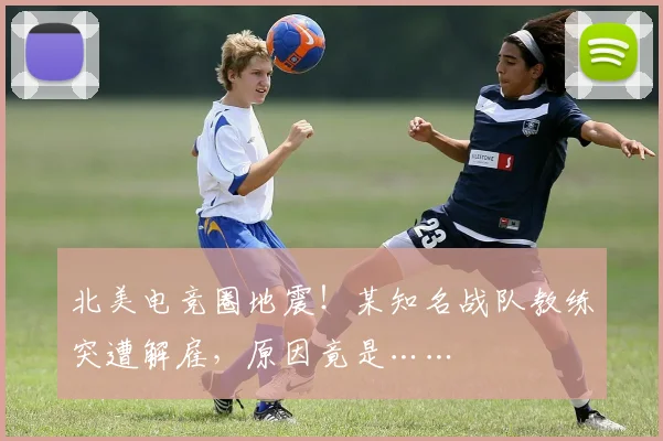 北美电竞圈地震！某知名战队教练突遭解雇，原因竟是……